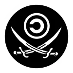 Copyleft Pirate SVG Icon